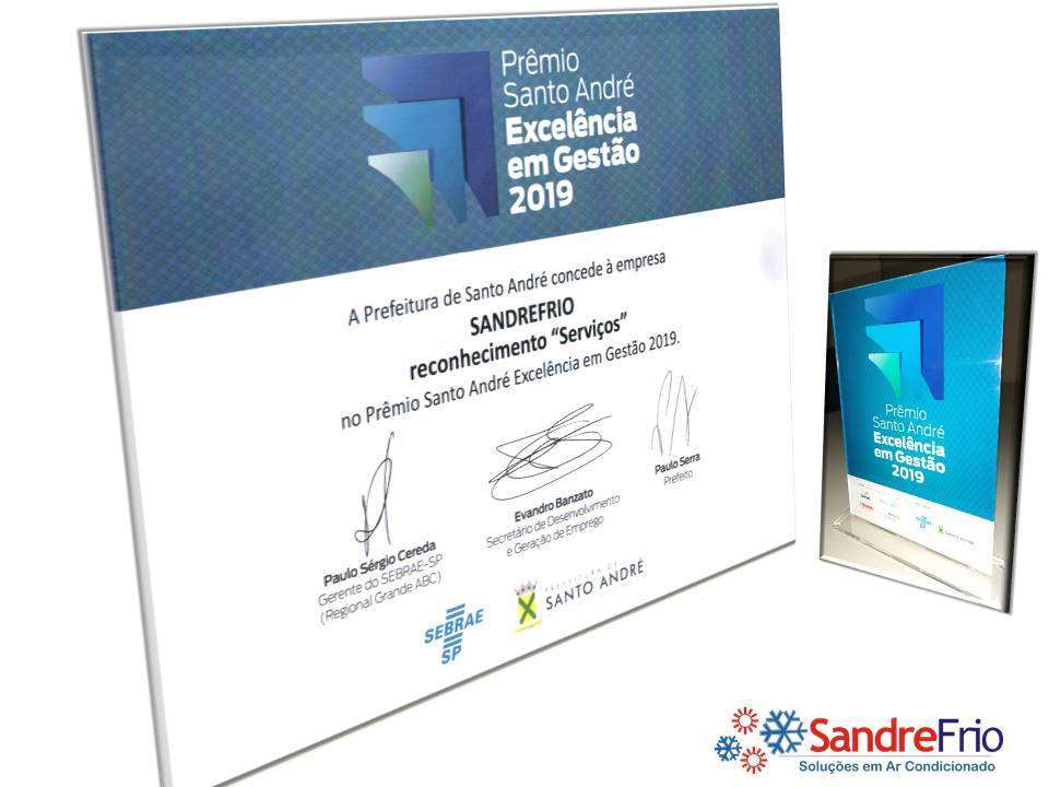Certificado Prêmio Santo André Excelência em Gestão 2019